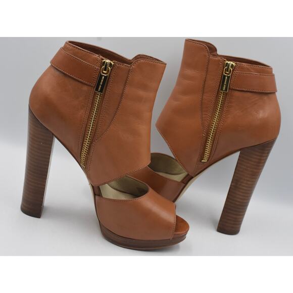 Michael Michael Kors Wyatt Heels Open Toe Leather Women's Size 7M - Picture 7 of 10